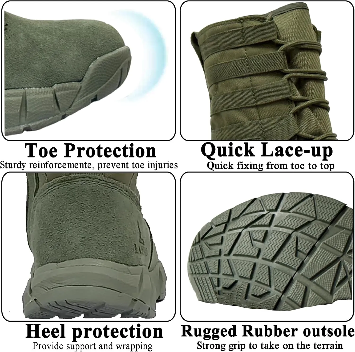Lightweight Military Tactical Combat Boots Men Outdoor Hiking Desert Army Boots Breathable Male Jungle Shoes Man Side Zipper