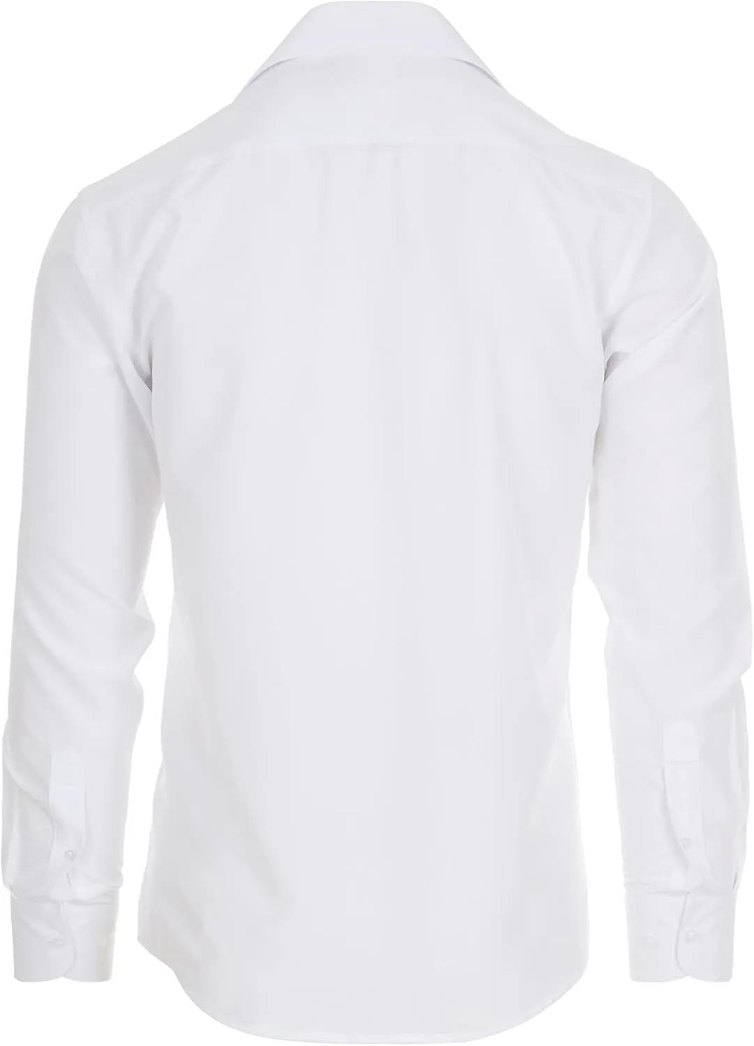 Nautica Slim Fit Mens Dress Shirts Long Sleeve Performance Polyester Fabric Wrinkle Free 4-Way Stretch